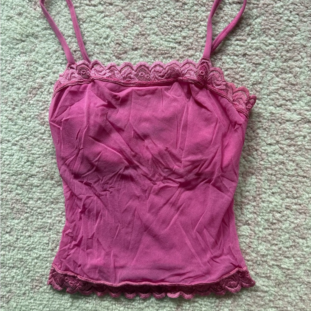 Cosabella Pink Fitted Ruched Camisole